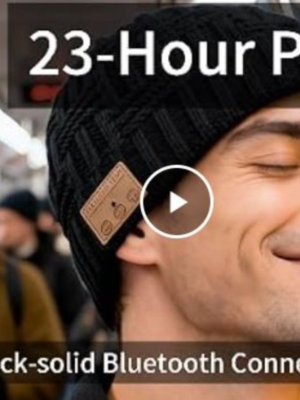 Bluetooth Beanie,Wireless Beanie Headphones Hat Unique Christmas Tech Gifts - Picture 6 of 6